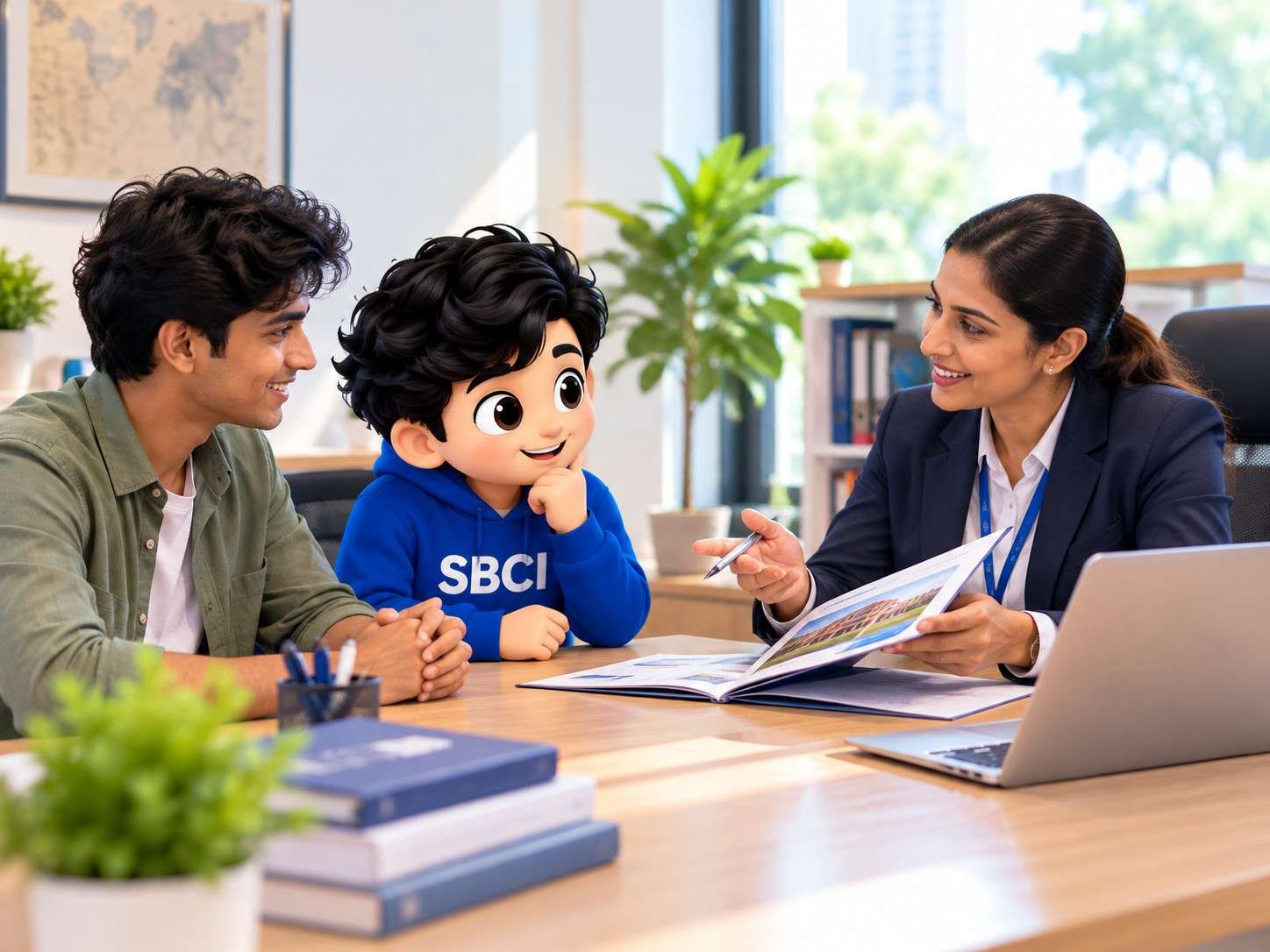 SBCI advisor assisting students with admission